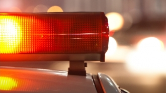Police car red light