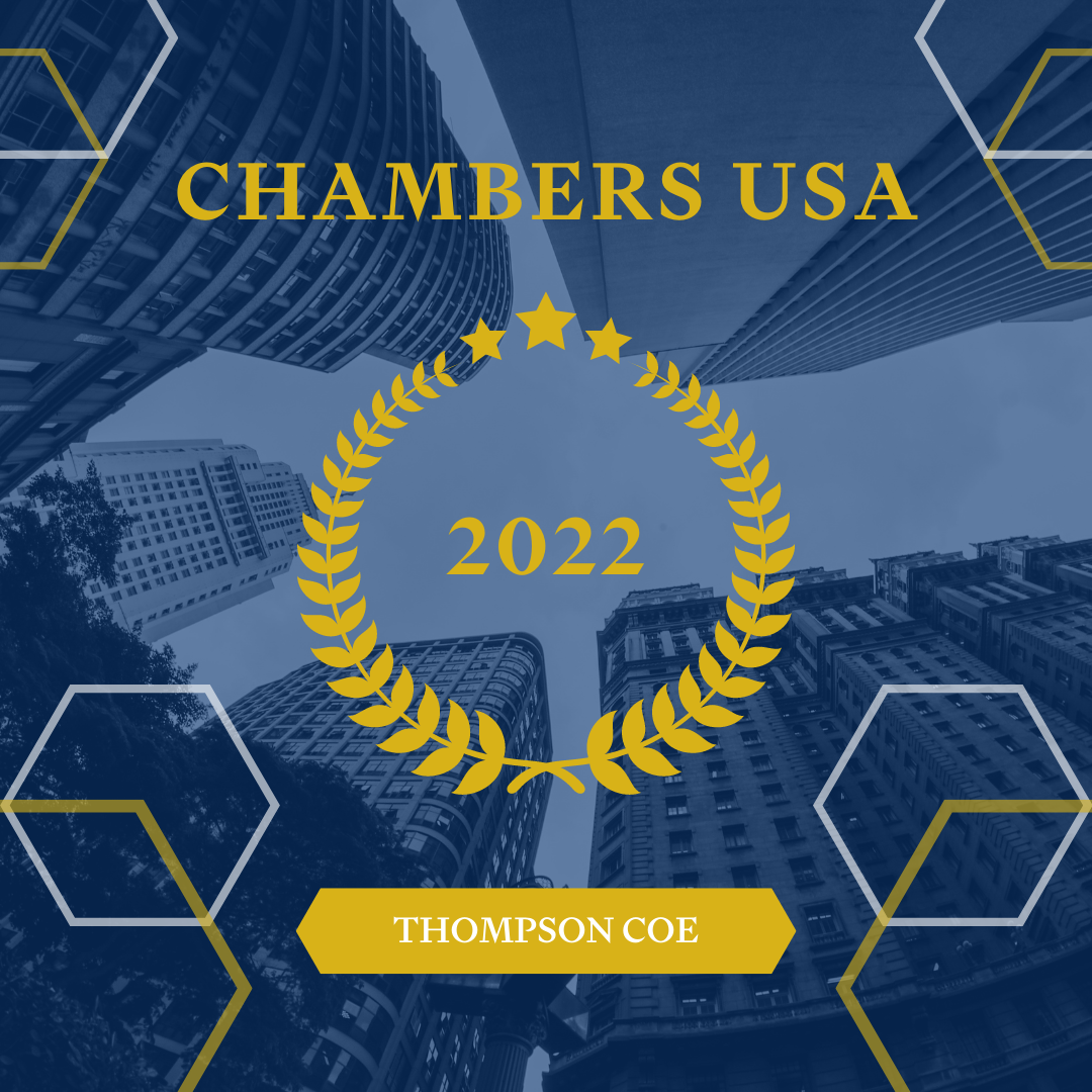 Thompson Coe Achieves 'Band 1' in Insurance by Chambers for 18th